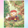 'Forest Friends' by CuteButWeird, Diamond Painting Canvas Kit (114)