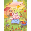 'Piggy's Farm' by CuteButWeird, Diamond Painting Canvas Kit (70)