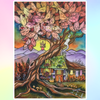 'Luminous Dusk' by Kat Fedora, Diamond Painting Canvas Kit (090)