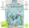 (v1.0) 'Seals in a Jar' by Terra Nord, Diamond Painting Canvas Kit (017)