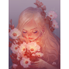 'Roselle' by Michelle Xia, Diamond Painting Canvas Kit (010)