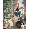 'Parisian Reader' by Shari Borba, Diamond Painting Canvas Kit (105)