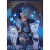 'Alma, the Cosmic Witch' by TalySketch, Diamond Painting Canvas Kit (012)