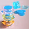 Blue Diamond Painting Wax in Colorful Jars
