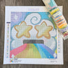 'Rainbow Cloud' by Starwinxie, Diamond Painting Canvas Kit (001)