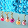 'Glass Confetti Balls' Stitch Marker Charms SET