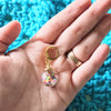 'Glass Confetti Balls' Stitch Marker Charms SET
