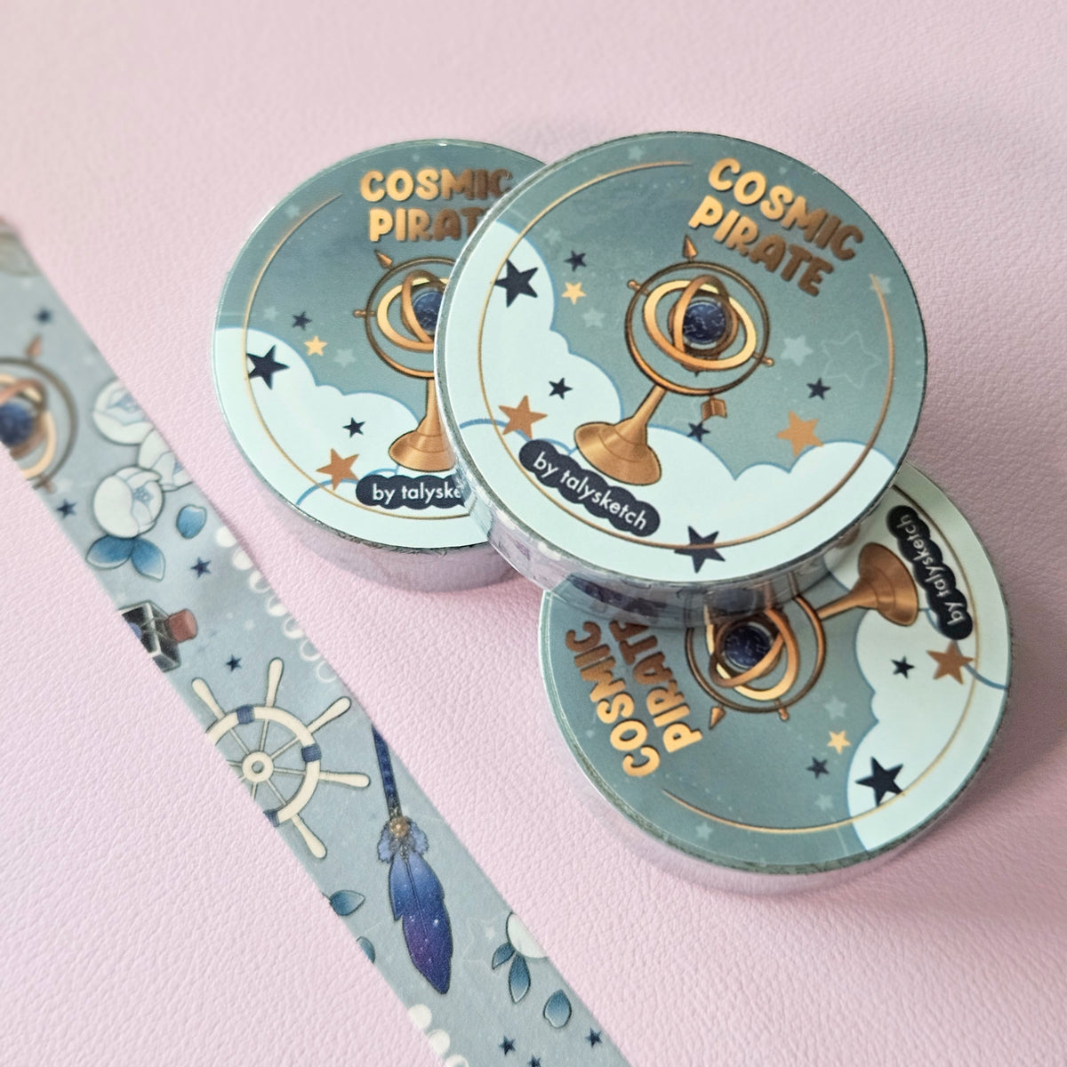 'Cosmic Pirate' Washi Tape - by TalySketch– Munimade