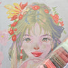 'Red Wedding Dress' by Michelle Xia, Diamond Painting Canvas Kit (031)