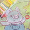 'Piggy's Farm' by CuteButWeird, Diamond Painting Canvas Kit (70)