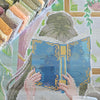 'Parisian Reader' by Shari Borba, Diamond Painting Canvas Kit (105)