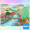 'Pastel Garden View' by Courtney Lyons, Diamond Painting Canvas Kit (142)