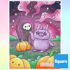 'Bat's Night Off' by CuteButWeird, Diamond Painting Canvas Kit (131)
