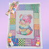 'Teddy Patches' by Karii Creates, Diamond Painting Canvas Kit (122)