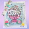 'Unicorn Dessert Dreams' by Sachin Sachdeva, Diamond Painting Canvas Kit (072)