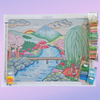 'Pastel Garden View' by Courtney Lyons, Diamond Painting Canvas Kit (142)