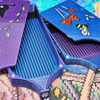 (MADE TO ORDER) - Kat Fedora Paint Along Trays, Diamond Painting Trays w/ Stoppers & Magnet Lids