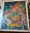 'Restful Earth' by Kat Fedora, Diamond Painting Canvas Kit (041)