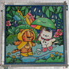 'Dancing in the Rain' by Sachin Sachdeva, Diamond Painting Canvas Kit (074)