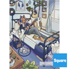 'Blue's Room' by TalySketch, Diamond Painting Canvas Kit (028)