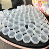 60 Container Heart Shaped Diamond Painting Storage Box - Round Jars