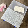 60 Container Clear Diamond Painting Storage Box - Square Containers