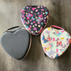 60 Container Heart Shaped Diamond Painting Storage Box - Round Jars
