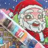 (v1.0) 'Santa Delivering Gifts' by Sachin Sachdeva, Diamond Painting Canvas Kit (038)