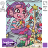 (v1.0) 'Mermaid Dressing Up a Christmas Tree' by Sachin Sachdeva, Diamond Painting Canvas Kit (037)