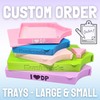 (MADE TO ORDER) Custom Order Diamond Painting Trays - Small & Large
