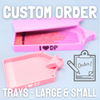 (MADE TO ORDER) Custom Order Diamond Painting Trays - Small & Large