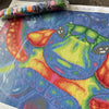 (v1.0) 'Technicolor Turtle' by Emma Casey, Diamond Painting Canvas Kit (006)