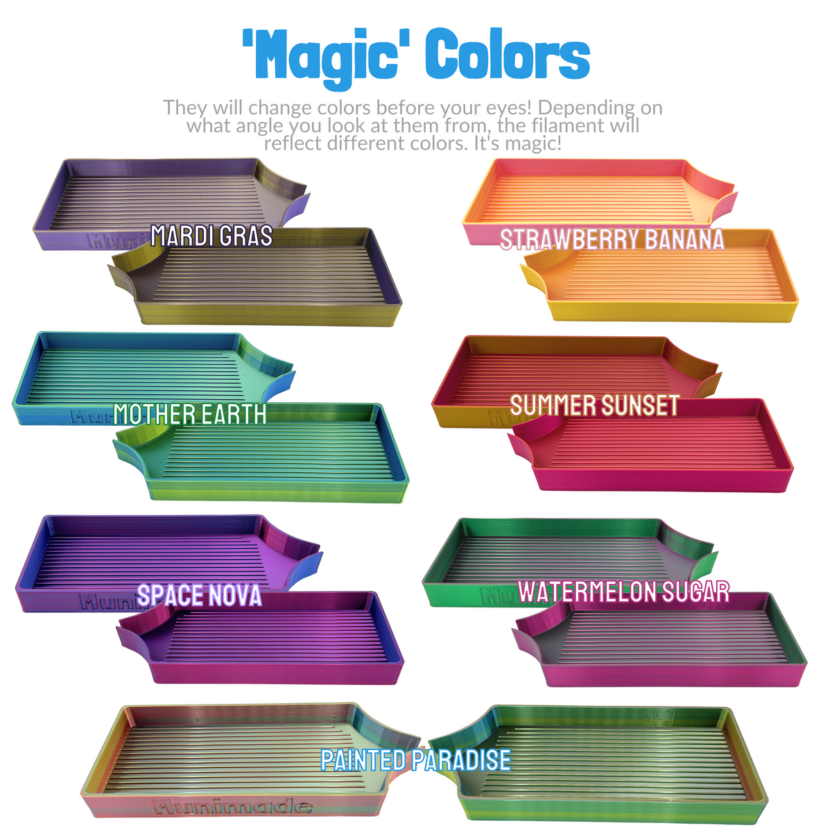 SMALL (Magic Color) Diamond Painting Trays– Munimade