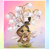 'Blooming Happy' by Karii Creates, Diamond Painting Canvas Kit (123)