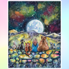 'Evening Concerto' by Kat Fedora, Diamond Painting Canvas Kit (117)