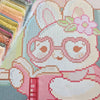 'Habits & Rabbits' by Jessica Maltezo, Diamond Painting Canvas Kit (139)