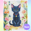 'Meadow Cat' by Terra Nord, Diamond Painting Canvas Kit (136)