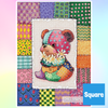 'Teddy Patches' by Karii Creates, Diamond Painting Canvas Kit (122)
