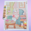 'Habits & Rabbits' by Jessica Maltezo, Diamond Painting Canvas Kit (139)