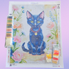 'Meadow Cat' by Terra Nord, Diamond Painting Canvas Kit (136)