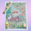 'Forest Friends' by CuteButWeird, Diamond Painting Canvas Kit (114)