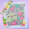 'Strawberry Cute' by CuteButWeird, Diamond Painting Canvas Kit (133)