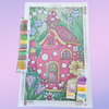 'Fairy Polka Cottage' by Sachin Sachdeva, Diamond Painting Canvas Kit (146)