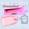 (MADE TO ORDER) Personalized Diamond Painting Trays - Small & Large